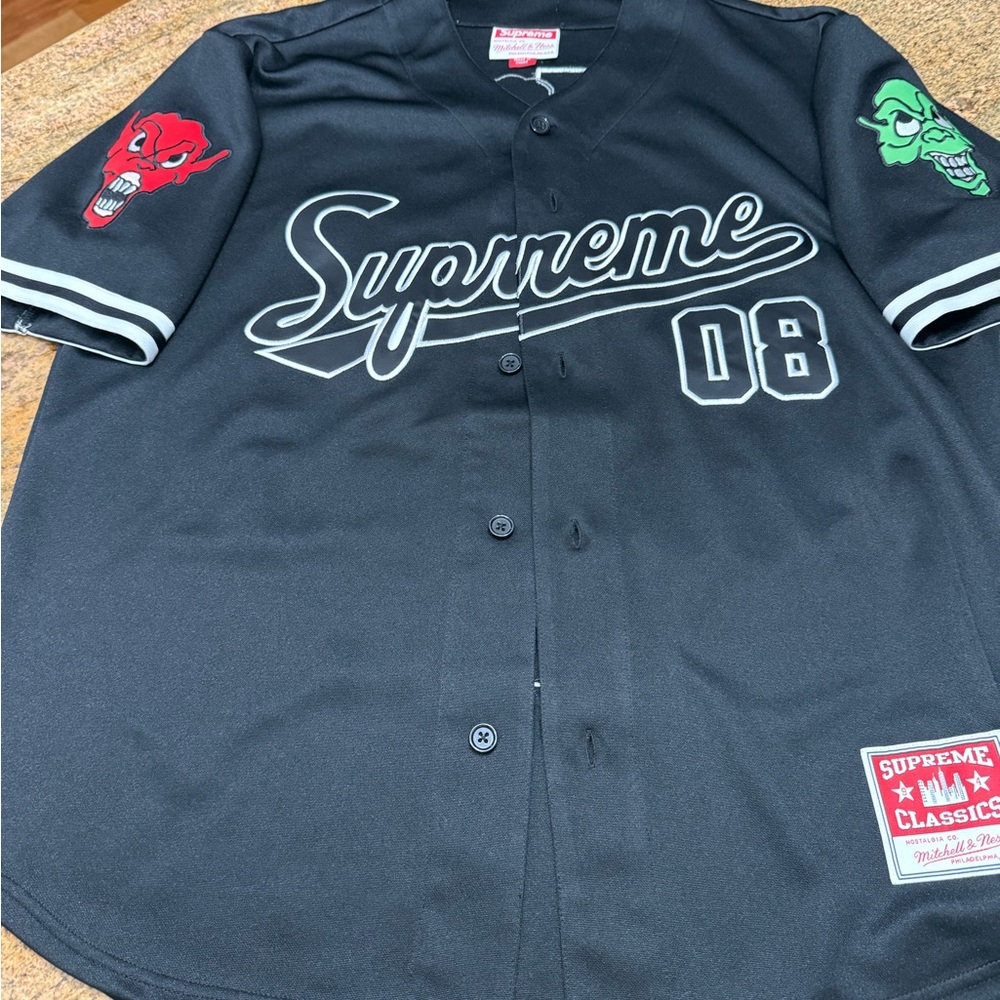 Supreme Black and White Jersey
